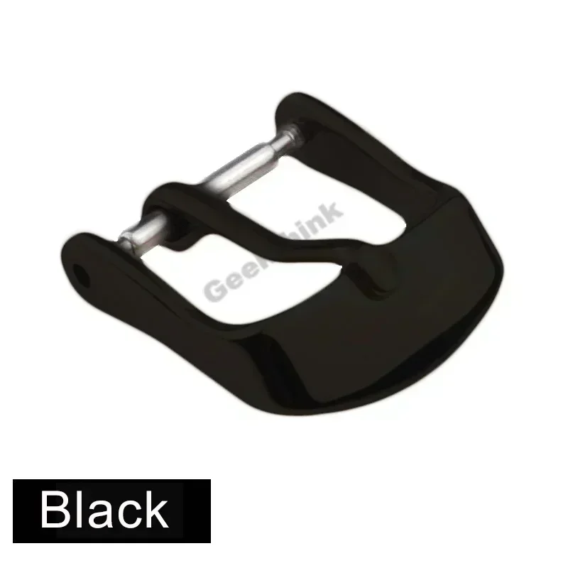 Fivela de relógio de aço inoxidável para pulseira de couro clipe de língua de pato fivela de pino 8/10/12/14/16/18/20/22mm fivela de pulseira de ouro prateado