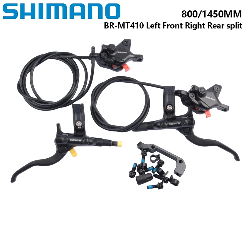 Shimano MT400 MT501 Brake 2 Pistons MTB Hydraulic Disc Brake Left Front Right Rear 850MM 800MM 1450MM Split Brake Lever Original