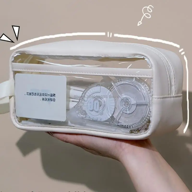 

Water Resistant Clear Pen Bag Portable Pen Organiser Pouches For Students Adult