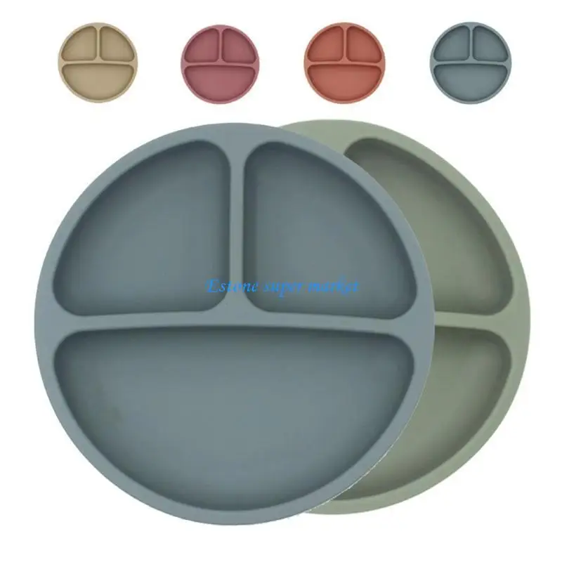 090B مجموعة من ملحقات السيليكون لحديثي الولادة مرايل إطعام وطبق عشاء ووعاء وملعقة #5