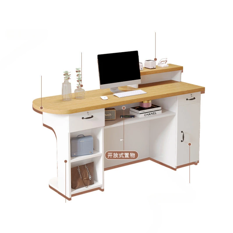 Moderne minimalist ische Rezeption tische Bekleidungs geschäft Beauty Shop Bar Counter kommerzielle kleine Registrier kasse Schalter Büromöbel