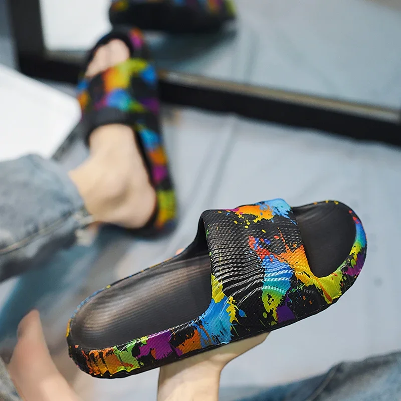 Sommer Männer Schuhe Hausschuhe Strand Outdoor EVA Nicht-Slip Rutschen Damen Mode Wohnungen Flip-Flops Casual Sandalen Luxus Haushalt