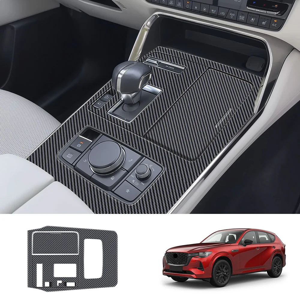 

LHD для Mazda CX-60 CX60 CX60 2022-2024, внутренняя коробка передач, панель переключения передач, рамка, отделка, аксессуары для интерьера, украшение