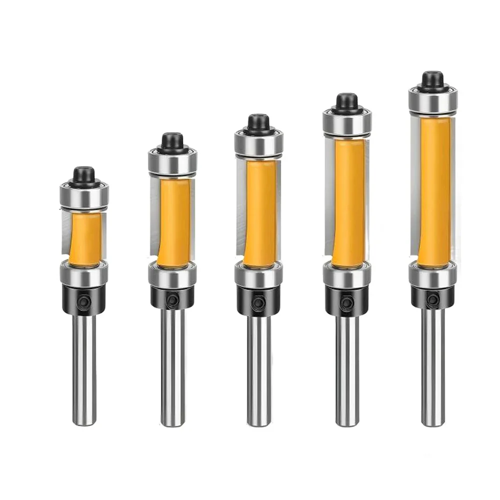

1 Mm Dual-bearing Router Bit Carbide Router Bit 14 Mm Shank Diameter Heat-treated Carbide Blade Multiple Sizes For Woodworking