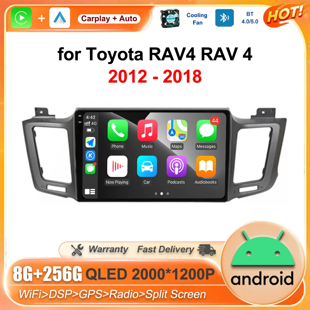 

10.1 '' Car Radio Multimedia Player Android Interlligent System DSP Stereo WiFi GPS Navigation for Toyota RAV4 RAV 4 2012 - 2018