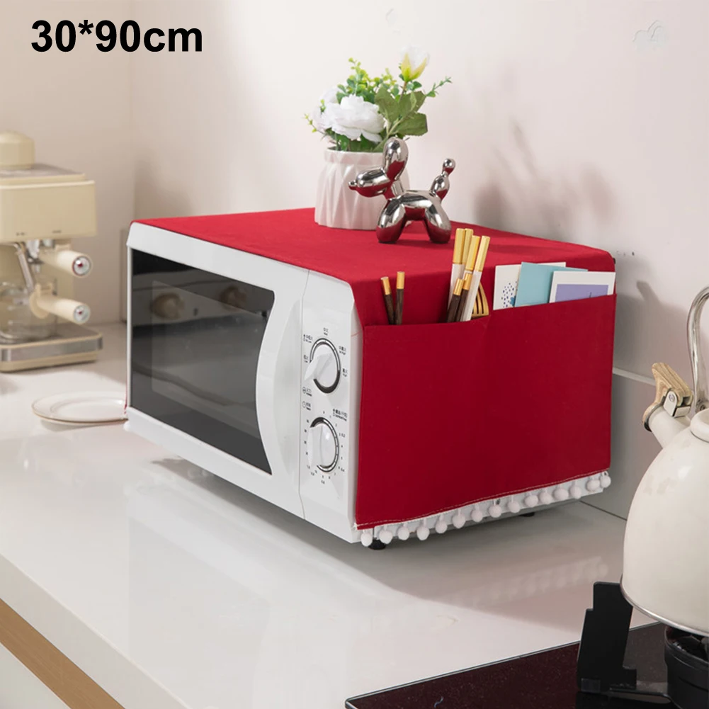 

Dust Proof Cover For Microwave Oven Protects Against Splashing Water With Storage Bag Christmas Microwave Dust Cover