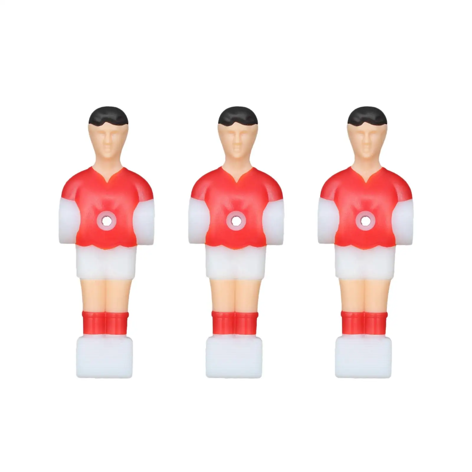 3x Soccer Table Men Player Football Players Figures Football Tabletop Board Game Foosball Men for Sport Soccer Table Family