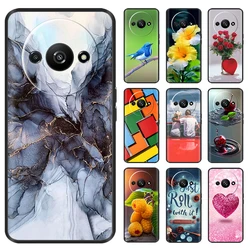 Phone Case For Xiaomi Redmi A3 A3X RedmiA3 Poco C61 PocoC61 Soft Black Silicone Bumper Shockproof Shell Back Cover Carcasa Cases