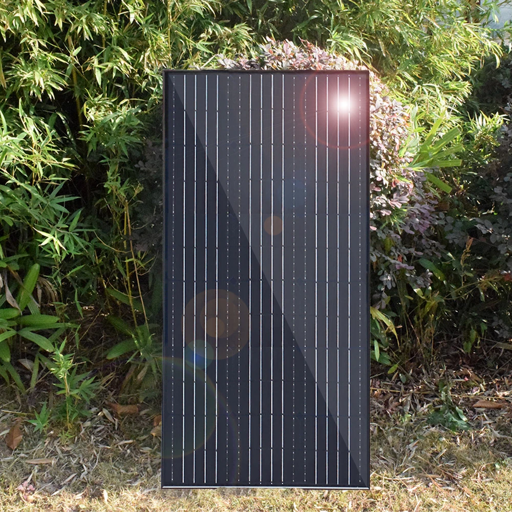 300W 150W solar panel with aluminum frame 12v battery charger kit lightweight photovoltaic panel for camper RV boat home balcony