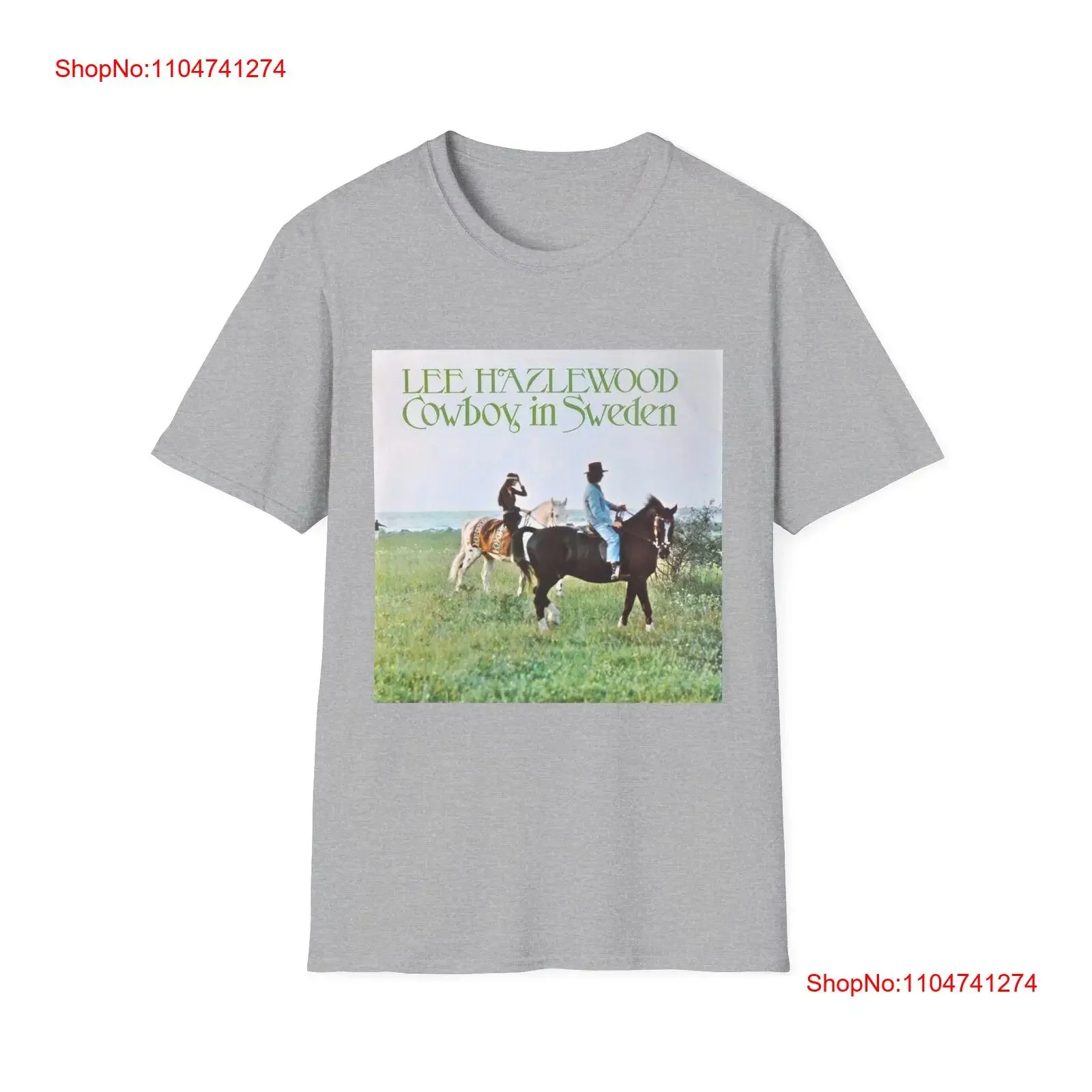 تي شيرت لي هازلوود 1970 للتصوير الفوتري كاوبوي في ألبوم السويد تي شيرت عتيق مغسول أوم متعدد الاستخدامات ملابس الشارع الشهير موضة ممتدة ناعمة #1