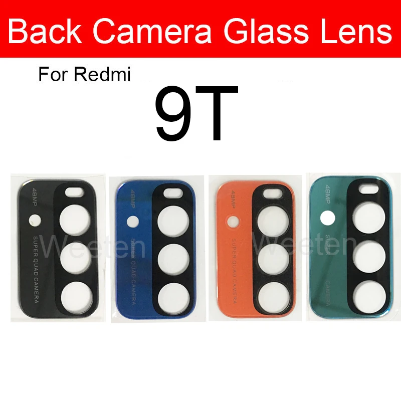 Back Camera Glass Lens For Xiaomi Redmi 9T Rear Camera Glass Lens Repair Replacement Parts