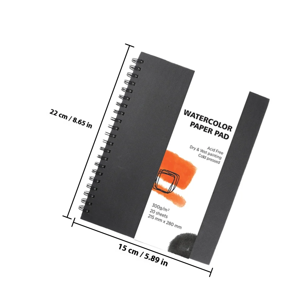 2 قطعة منصات رسم بالألوان المائية كتب الرسم المهنية للطلاب كراسة الرسم الفنية القوية المحمولة اللوحة المفكرة الجمالية #4