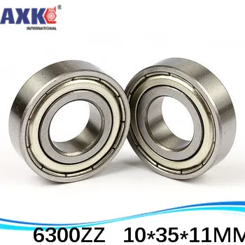 High Quality Deep Groove Ball Bearing Factory Direct Sale 6300 6300ZZ 6300-2Z 6300Z 80300 10*35*11 Mm 10pcs/lot Inch Bearing AXK