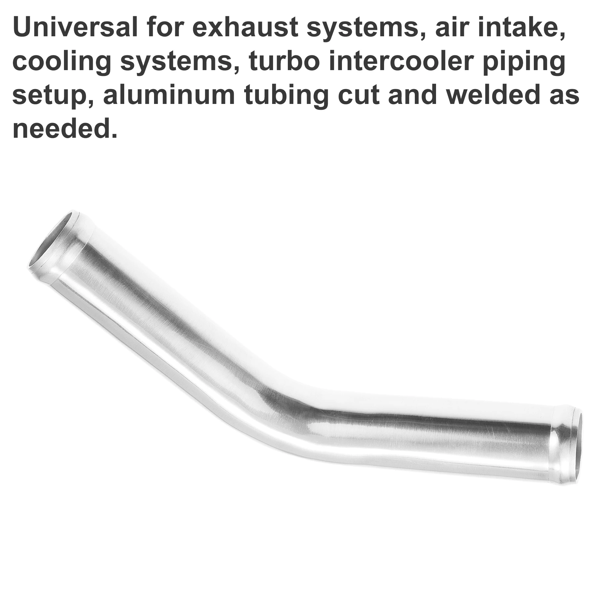 UXCELL 45 Degree OD 32-102mm Leg Length 100mm Car Aluminum Alloy Tube Intercooler Bend Elbow Pipe Air Intake Joiners Tubing