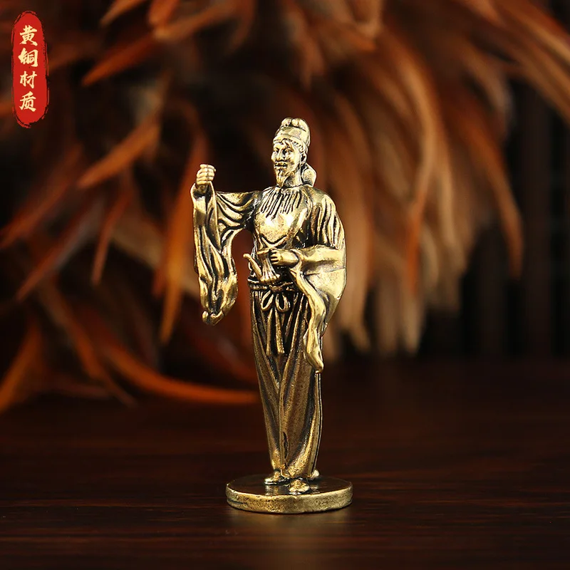 Li , a figure of the poet Li Bai, for use in a foyer, wine cabinet, or miniature landscape, creating a sc