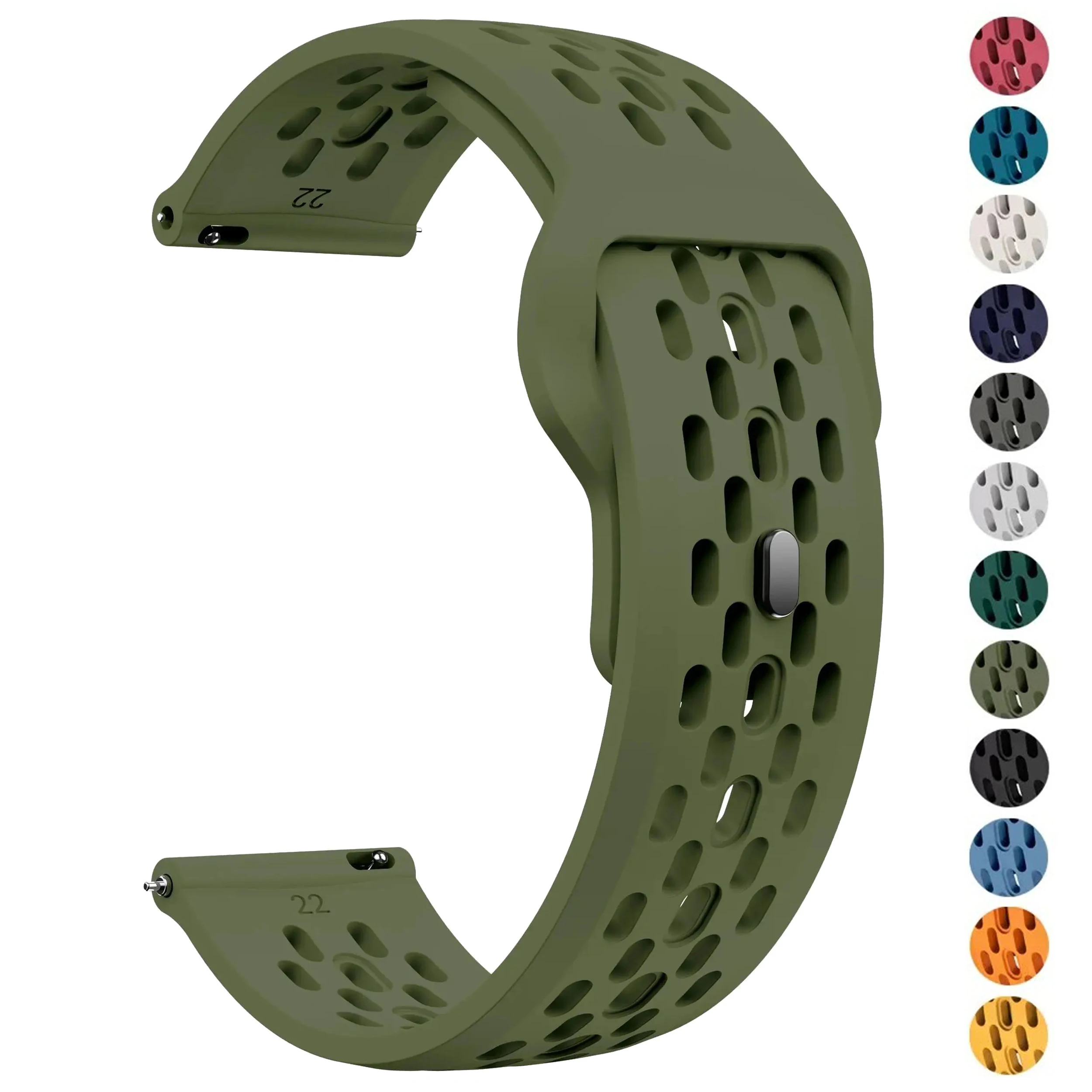 20 22mm Breathable Silicone Band For COROS PACE 4 3 2 Pro/APEX 4 42mm Sport Strap For COROS APEX Pro/APEX 2 Pro Bracelet Correa
