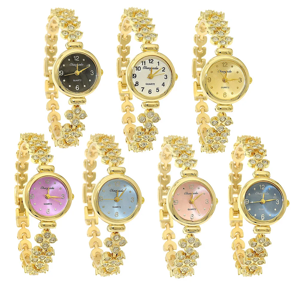 

Новое поступление, золотые женские часы, деловые часы для отдыха, роскошный ремешок, кварцевые часы со стразами, ювелирные изделия, подарок для нее