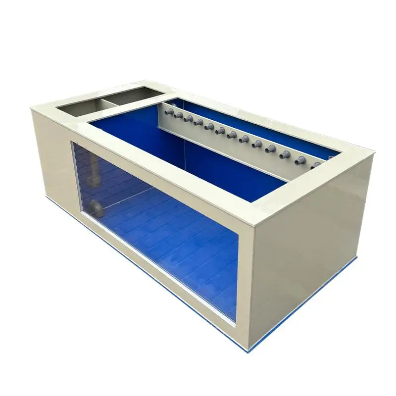 

Large ultra-white glass ornamental fish tank, fish box with side filter