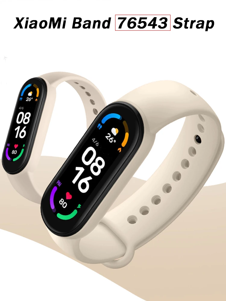 Ремешок силиконовый для Xiaomi Mi Band 7 6 5 4 3, сменный Браслет из ТПУ Для Xiaomi Band 6 5 4 7