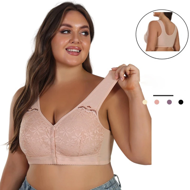 Plus Size Nursing Bra Breastfeeding Maternity Underwear Bra Mother Gathered Shape Top Support No Steel Ring Nursing Seamless Bra