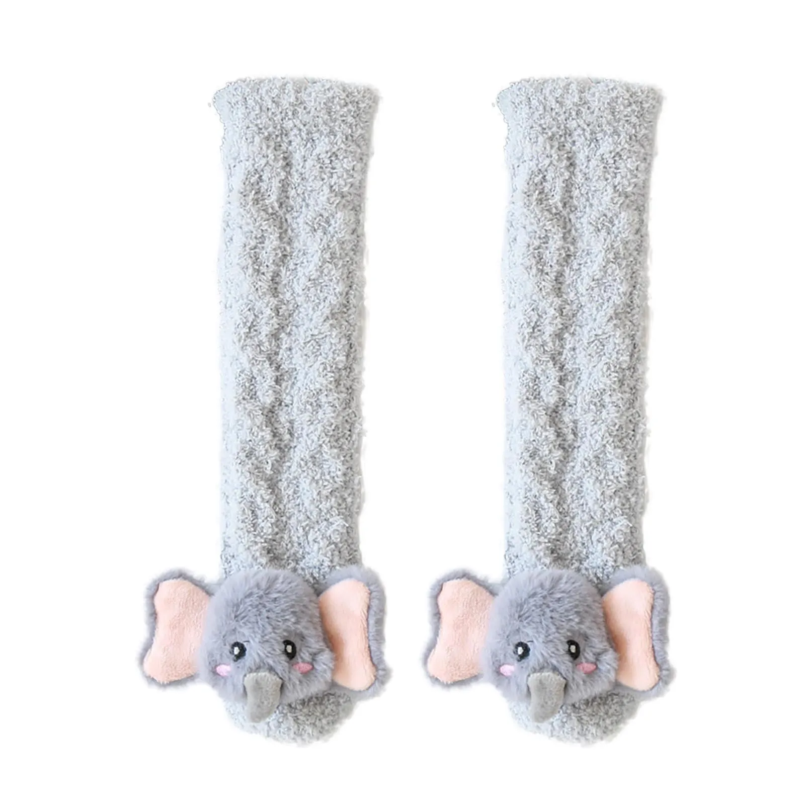 0-3 Years Coral Fleece Children\'S Socks Thickened Baby Floor Socks Baby  Newborn Baby Thickened Warm  Mid-Tube Sleeping Socks