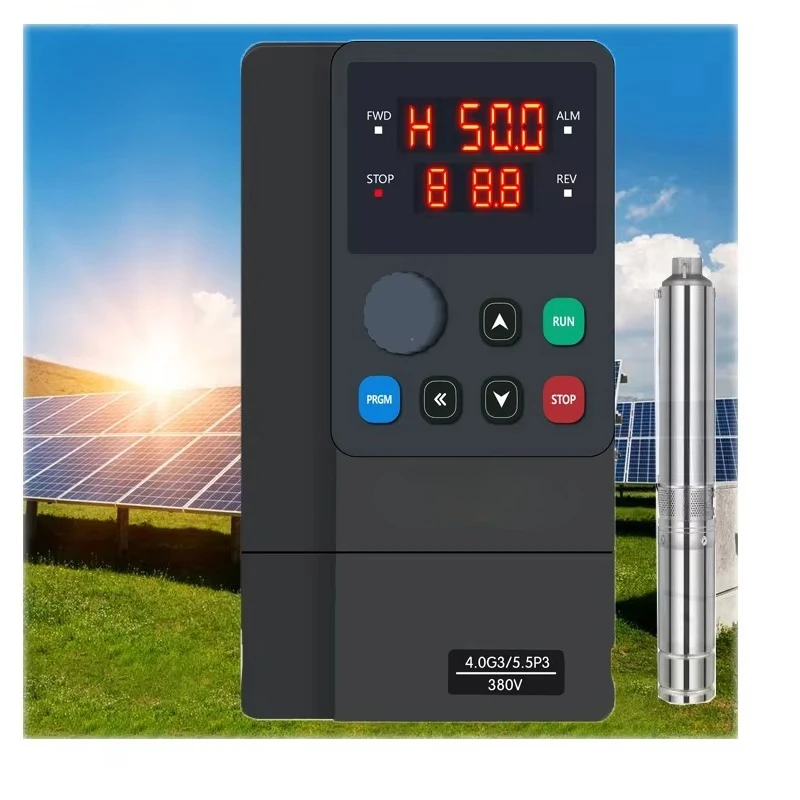 

Single Phase 220V Solar Water Pump Inverter 220V DC AC 2.2KW Solar VFD Variable Frequency Drivers Product