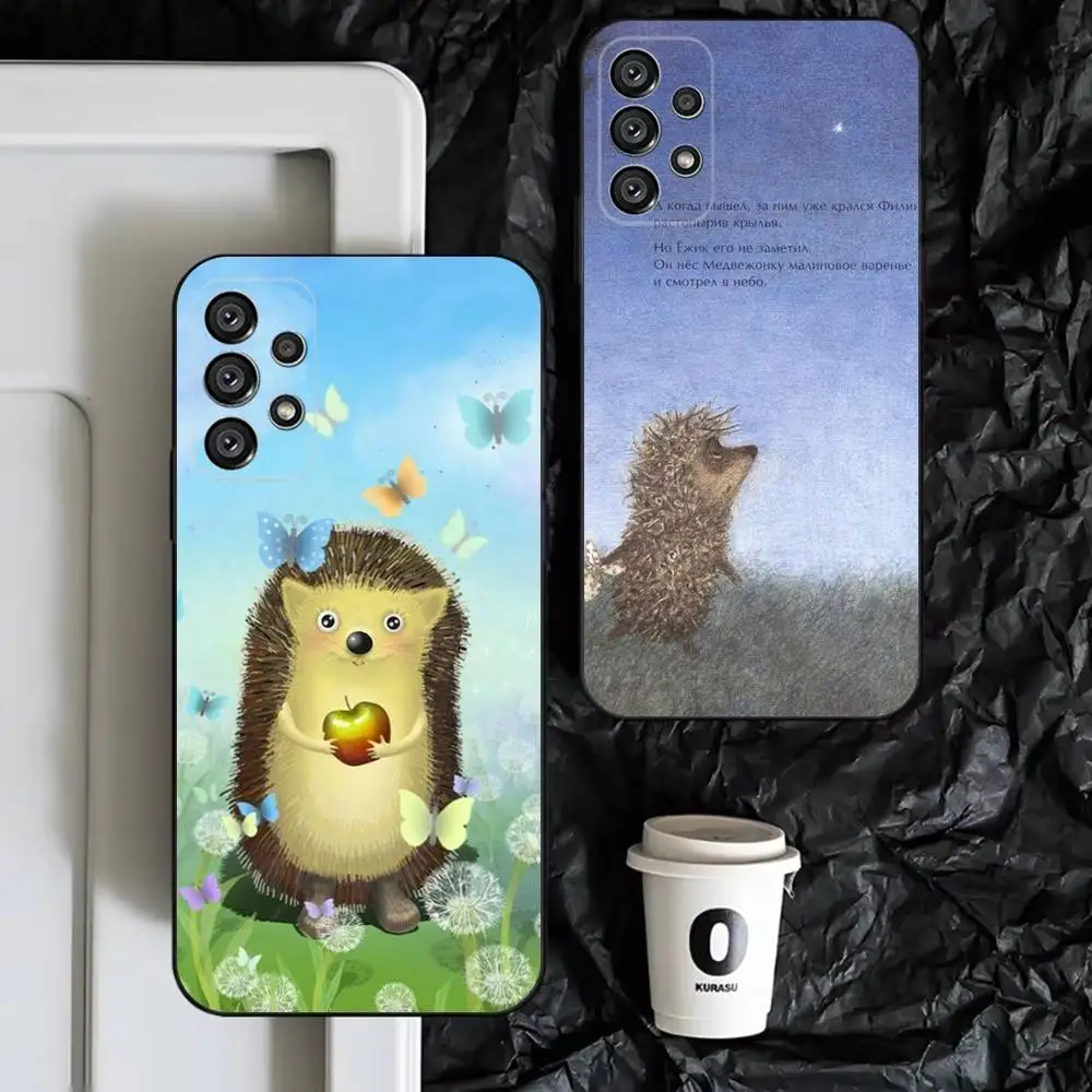 

Hedgehog in the Fog Phone Case For Samsung S25,S24,S23,S22,S21,S20,S10,Ultra,Plus,Lite,FE,Soft Silicone Black Cover