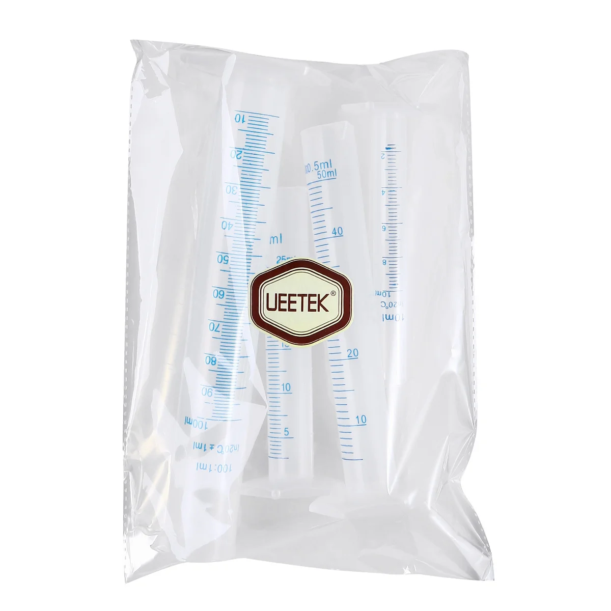 

4pcs Plastic Graduated Cylinder 10Ml 25Ml 50Ml 100Ml Transparent Food-Grade Measuring Lab Equipment Cylinders For Laboratory