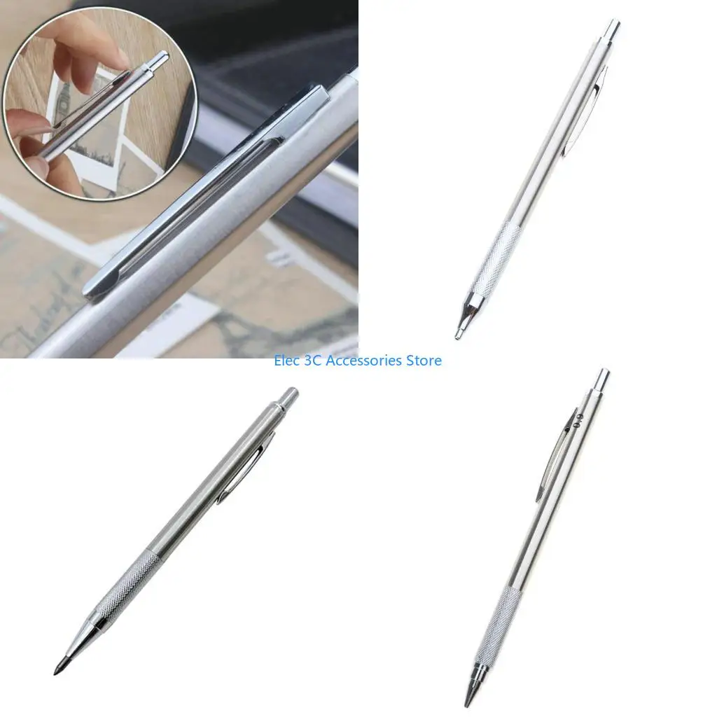 Y51A Automatic Metal Mechanical Pencil Portable Painting Automatic Pencil with Leads Pencil Refills for Home School Office