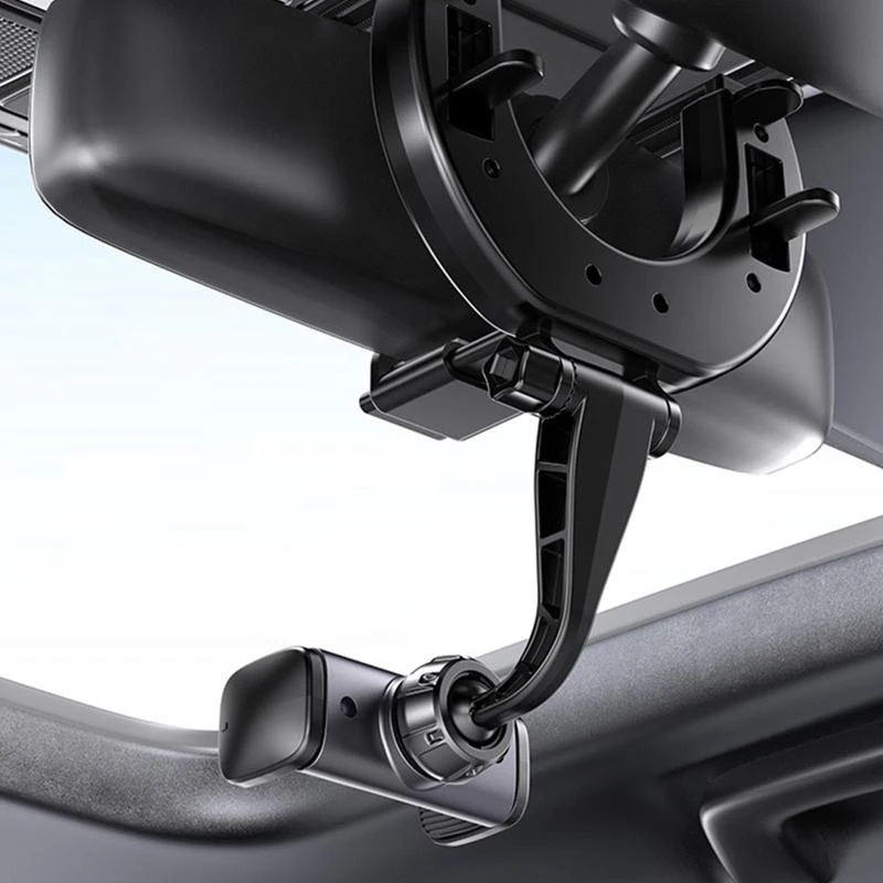 K0EA 백미러 전화 홀더 실리콘 패드가있는 자동차 백미러 마운트 전화