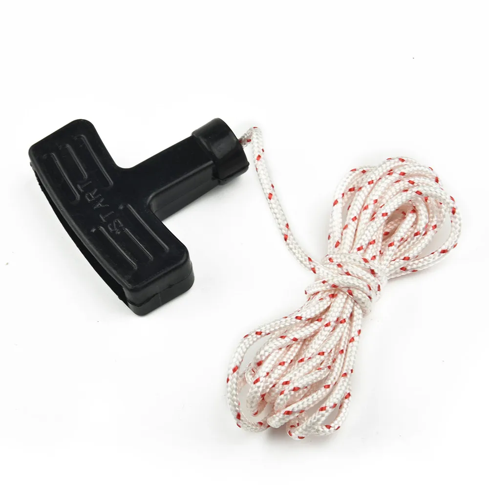 1 Pcs Starter Rope 2.5m Length Chainsaws Pull Starter Cord With Handle Ø 3mm Pull Rope Starter Rope Replacement