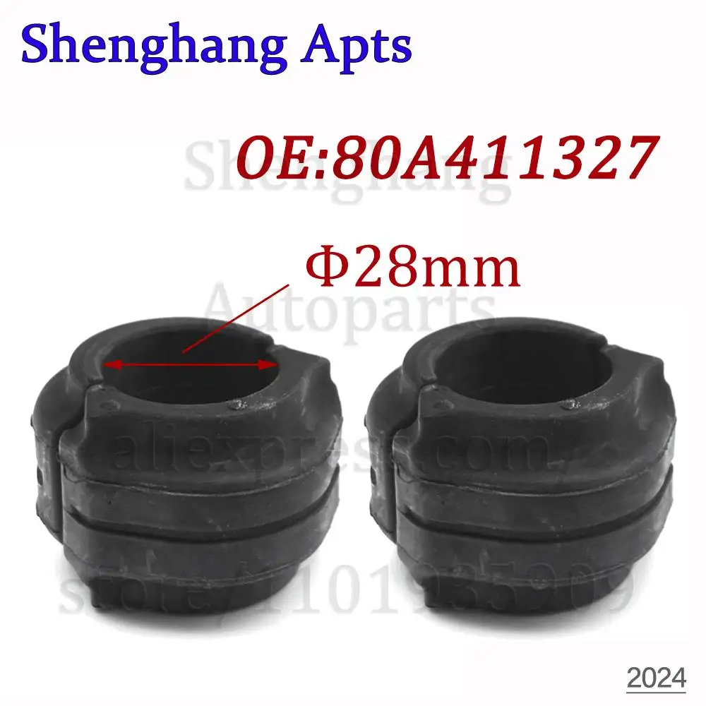 4X Front Stabilizer Sway Bar Bushing For 80A411305C 80A 411 305 C For Audi Q5 Q5L 2017 2018 2019 2020-2025 80A411327 80A 411 327