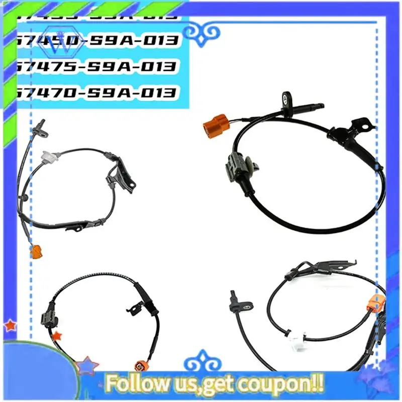 M46K-57455-S9A-013 57450-S9A-013 57475-S9A-013 57470-S9A-013 Sensor de velocidad ABS delantero trasero derecho e izquierdo para Honda Acura TSX
