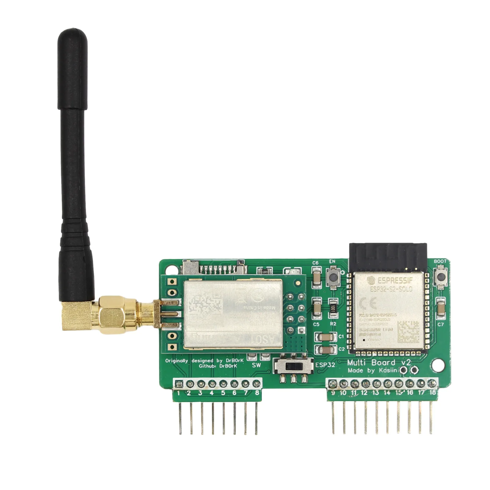 

WiFi multiboard NRF24+ESP32 development board