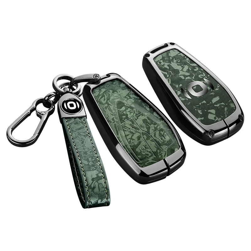 

Zinc Alloy Leather For Changan Qiyuan A05 Key Sleeve Q05 A07 Full Package A06 Shell E07 Buckle Simple Alcantara Accessories