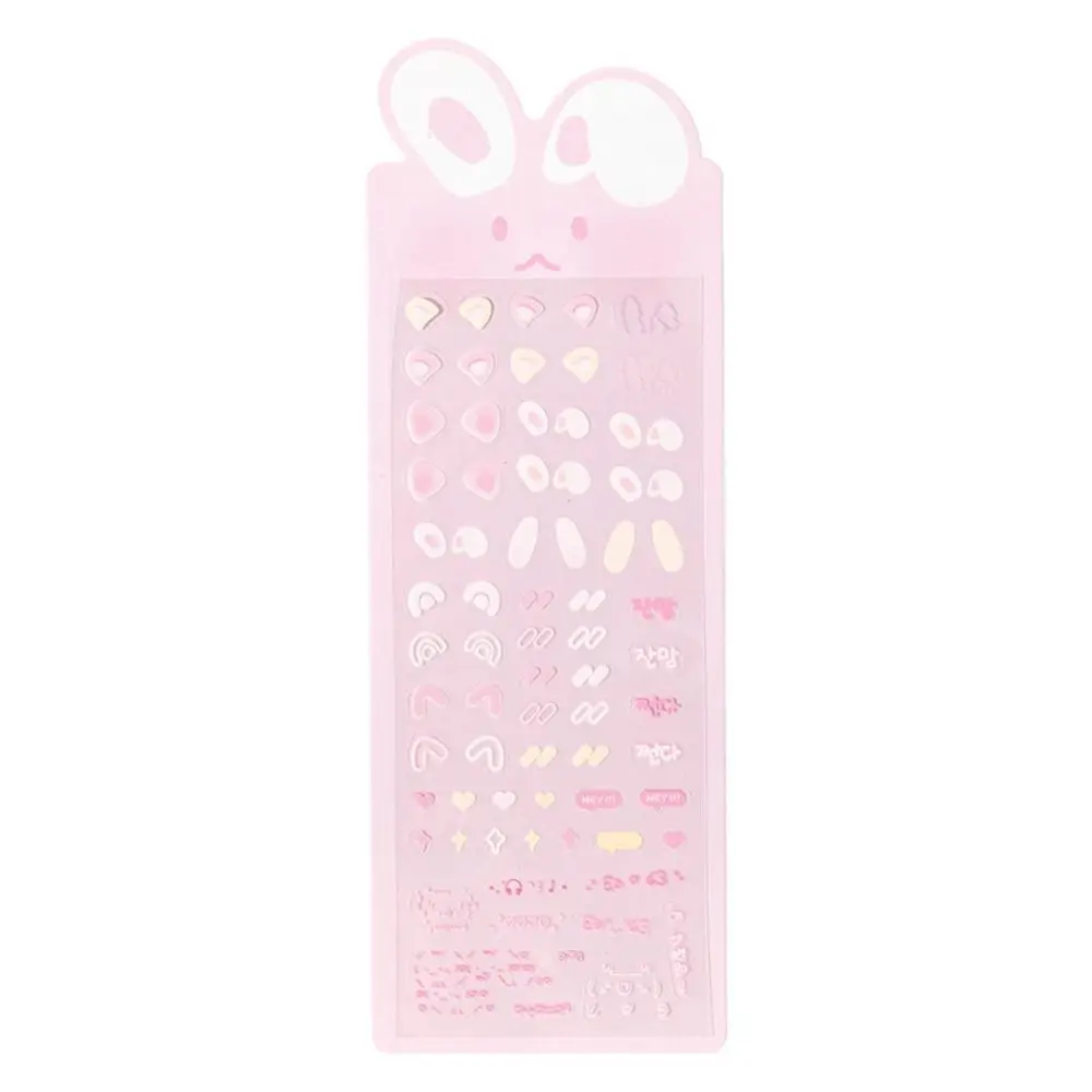 

Korean Cute Rabbit Ear Blusher Sticker PET Kawaii DIY Decor Stickers Album Photo Card Kids Toy Sticker Gift