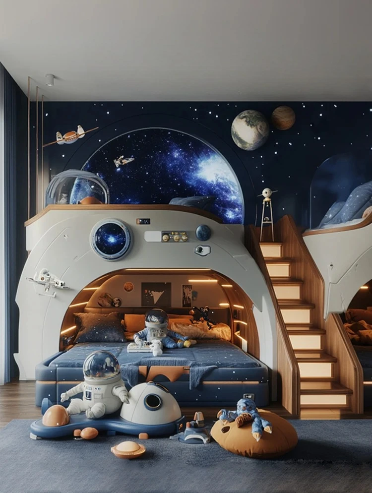New customized star hotel homestay theme upper and lower child and mother beds, second child 1.8m bunk bed