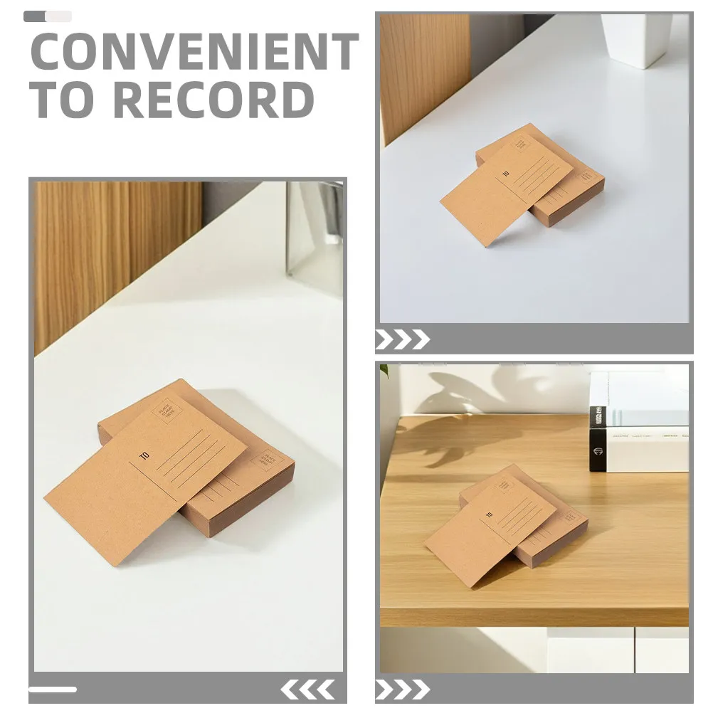 50Sheets Blank Kraft Paper Postcards Printable Side Smooth Surface for DIY Invitations Birthday Travel Mailing Bulk