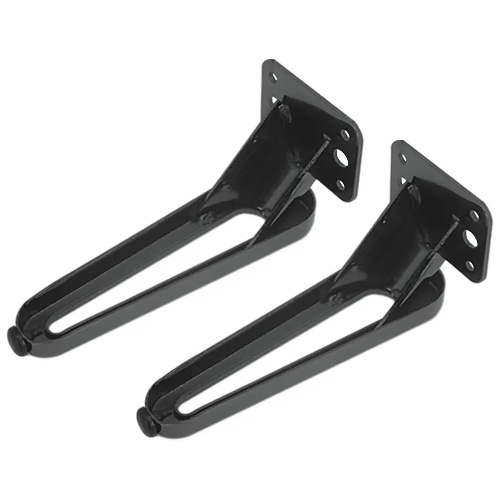 

2Pcs Heavy Duty Carbon Steel Sofa Legs Black Furniture Legs for Couch Nightstand Cupboard Dresser TV Cabinet Coffee Table Modern