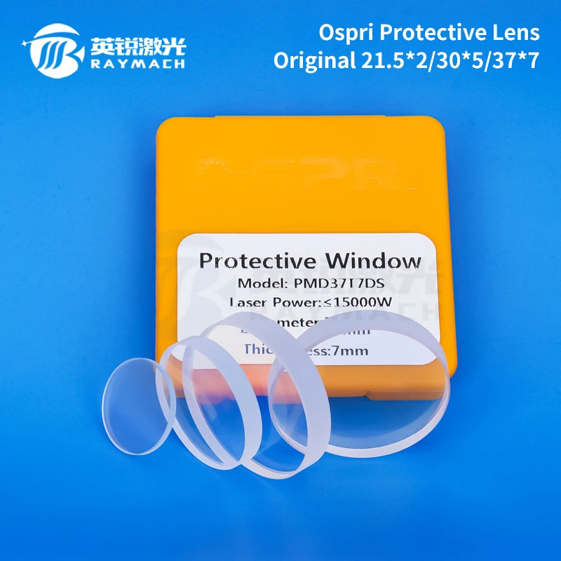 OSPRI 레이저 렌즈 원래 보호 Windows D37*7mm 15KW D30T5 4KW 레이저 장비 기계 Raymach 용 레이저 미러 안경