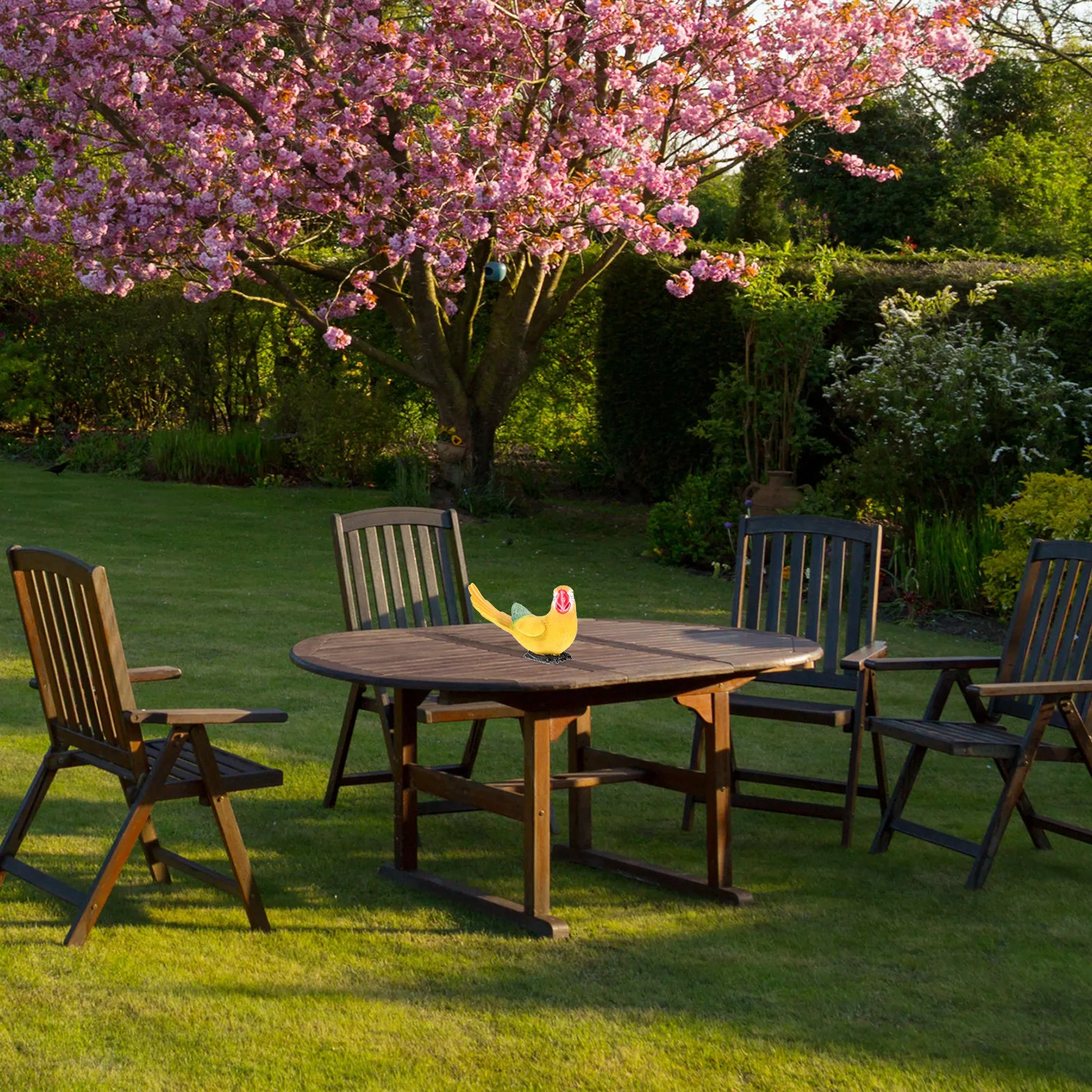 

Lifelike Resin Parrot Ornament Artificial Bird Decor For Garden Yard Desktop Plant Pot Party Scene Layout Home Decor Small Bird