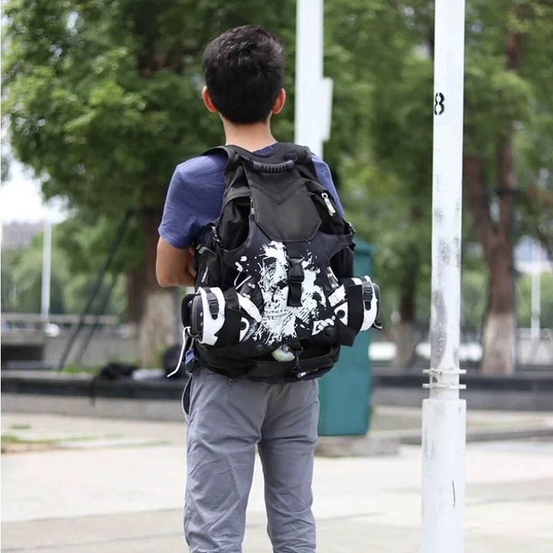 Roller skate bag shoulder skates storage bag skate roller skates speed skating shoes backpack