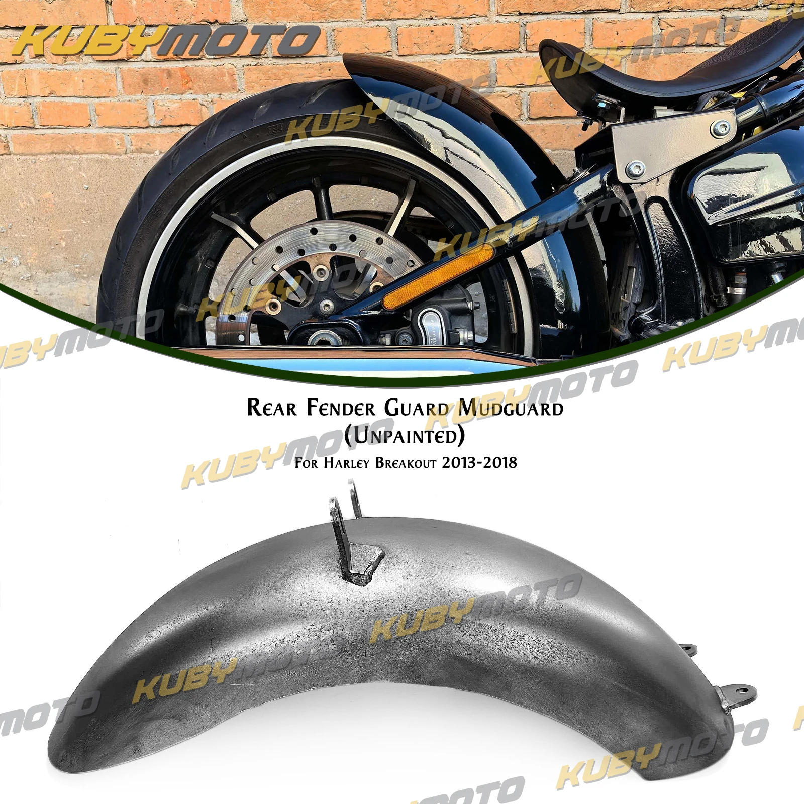 For Harley Davidson Softail Breakout 2013–2018 Width 280mm Motorcycle Iron Rear Fender Mudguard Mud Guard Protector