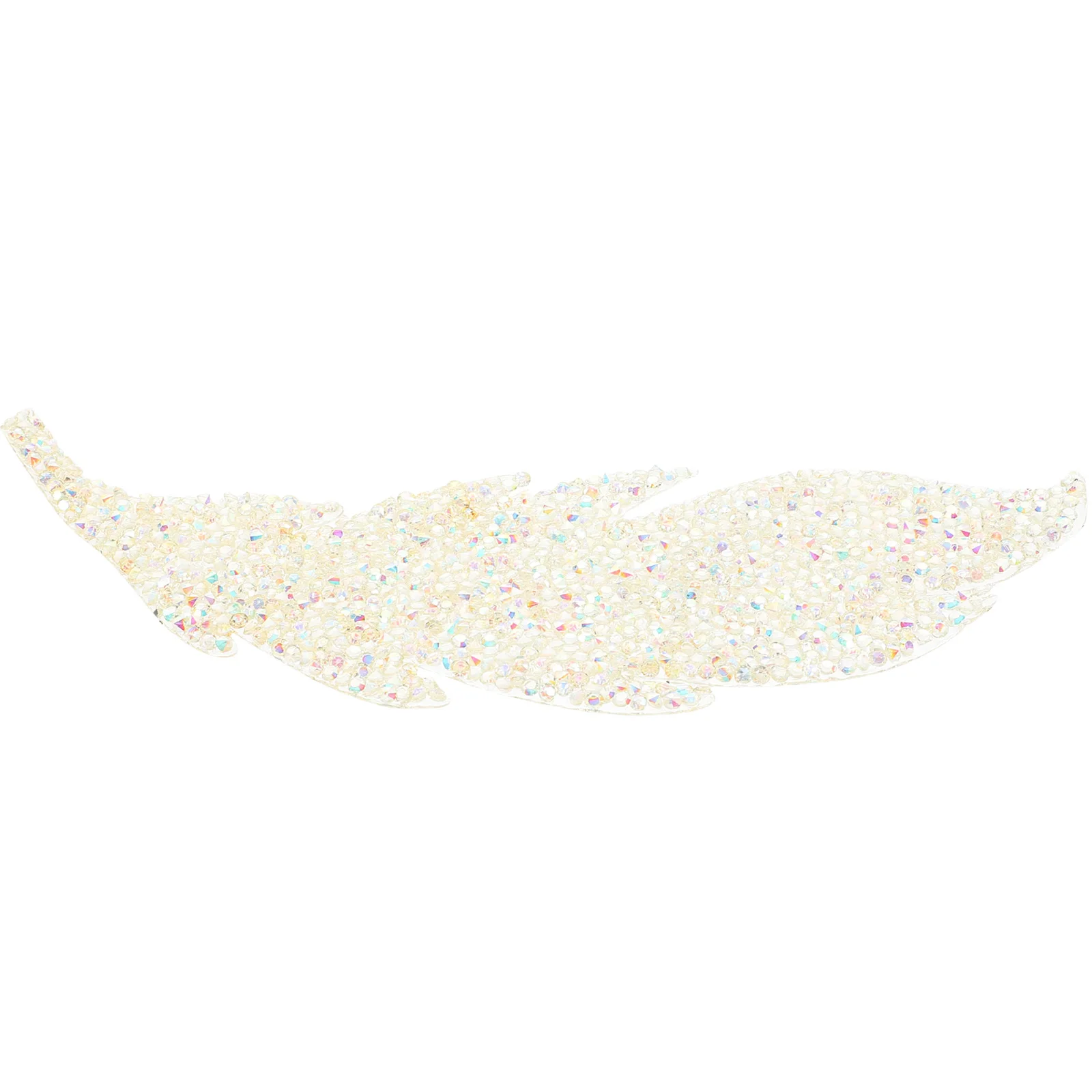 

Leaf Shape Rhinestone Applique Diy Clothing Accessory Iron On Patch For Garments Bags Hats Repair Craft Ornament Glitter