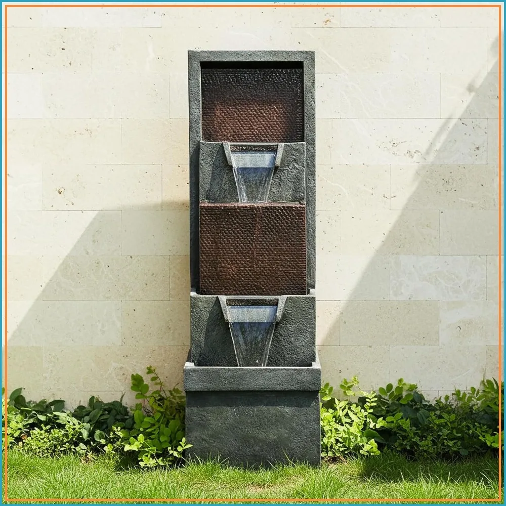 Modern 4-Tier Outdoor Fountain 38.7