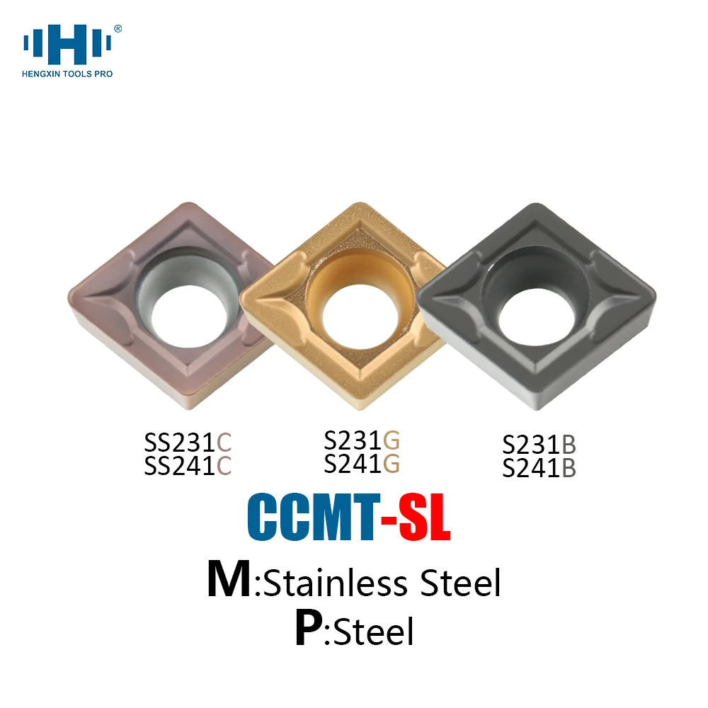 HENGXIN CCMT SL CCMT060404 CCMT060408 CCMT09T304 CCMT09T308 CCMT120404 CCMT120408 Carbide Inserts External Turning Tools CNC