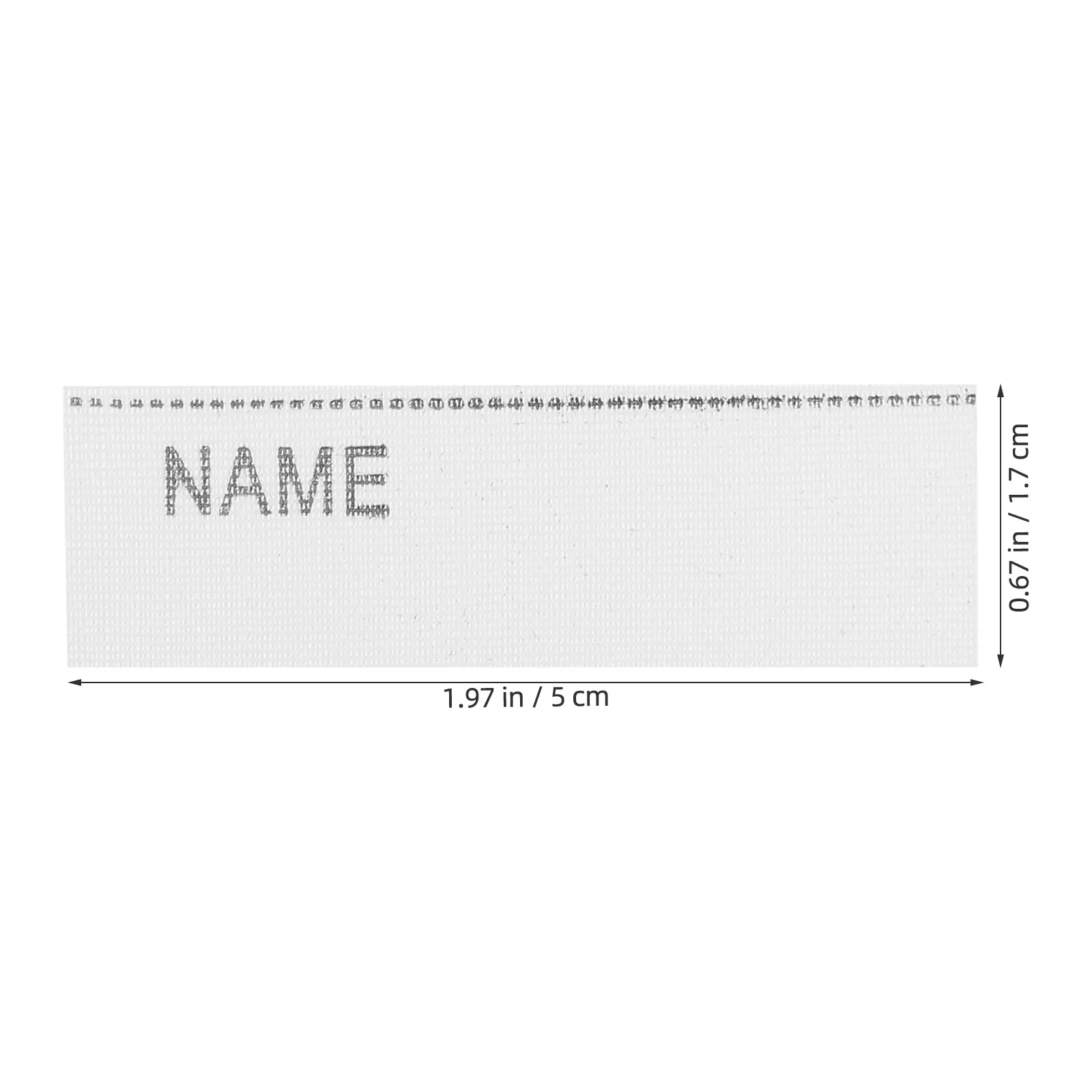 1Set Iron on Kids Clothing Labels Write-on Name Tags for School Uniforms DIY Waterproof Washable Fabric Labels