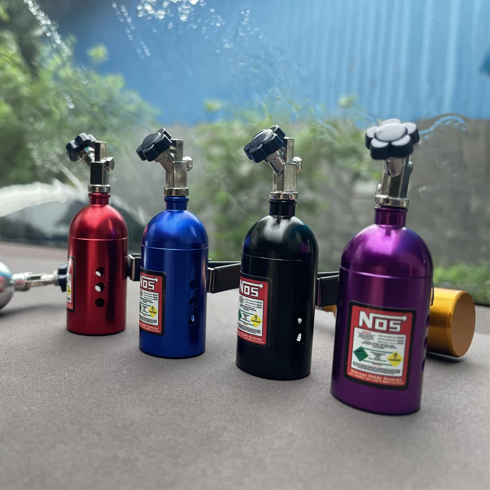 NOS Bottle Car Air Freshener Blue/Red/Black Billet Aluminium Scent Boxed Car Air Vent Perfume Refill Freshener