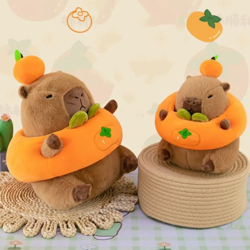 PP Cotton Capybara Plush Toy Fluffy Simulation Capibara Anime Fluffty Toy Cartoon Collection Capybara Plush Doll Home Decor