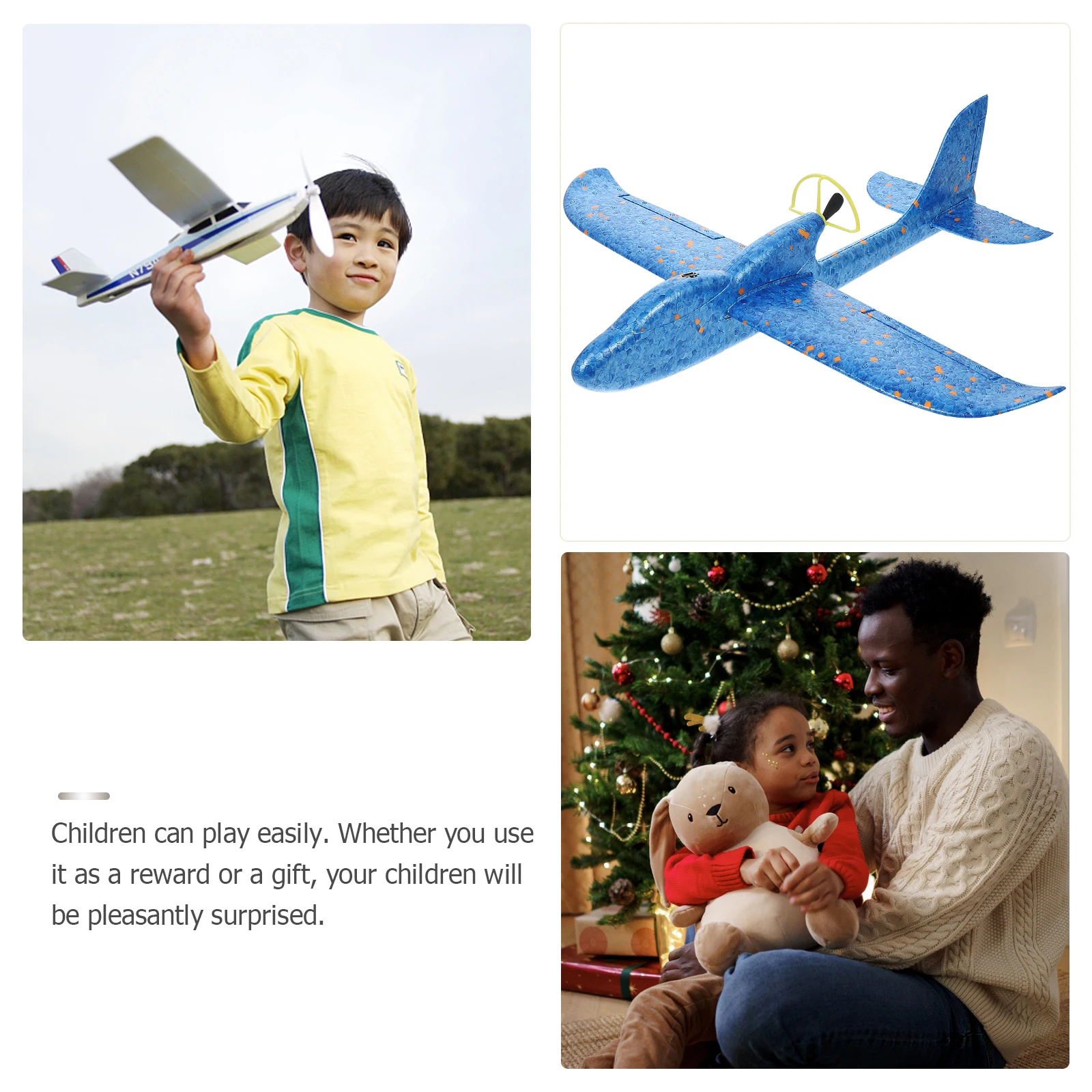 

Air Hand Tossed Gyroplane Baby Airplane Toy Foam Airplanes for Kids Aircraft Toys